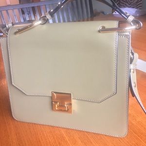 Leaf Green Ivanka Trump Leather Handbag/Crossbody